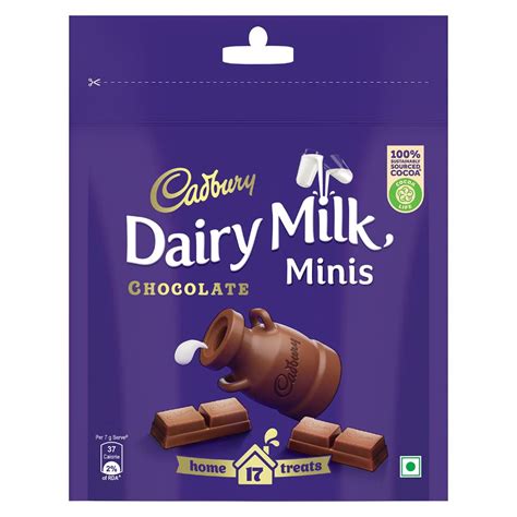 Cadbury Dairy Milk Chocolate Home Treats Pack Of Mini Chocolate