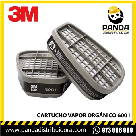 3M FILTRO 6001 PARA VAPORES ORGÁNICOS Panda Distribuidora