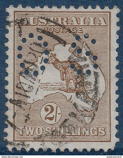 Service Australie Timbre De Service N Oblit R Shilling Brun