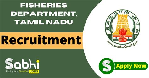 Fisheries Department Tamil Nadu Recruitment Career Fisheries