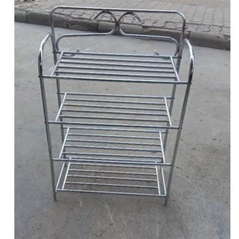 Silver Heavy Duty Ruggedly Constructed Four Shelves Stainless Steel