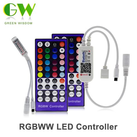 RGBW LED Controller DC12V LED Strip Controllers 40Key IR Remote Control