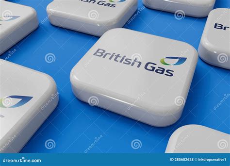 London Uk July 2023 British Gas Energy Supplier Company Logo 3d