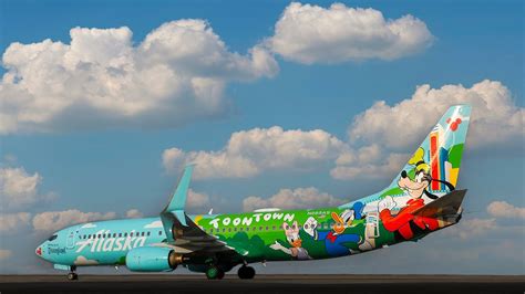 Alaska Airlines Debuts New Mickey’s Toontown themed Airplane | Chip and ...