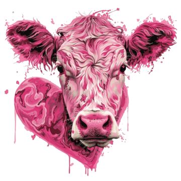 Pink Cow Pattern Heart, Cow, Cow Pattern, Cow Spots PNG Transparent Image and Clipart for Free ...