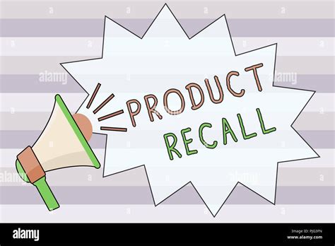 Text Sign Showing Product Recall Conceptual Photo Request By A Company