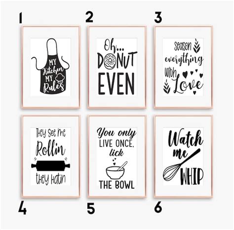 Funny Kitchen Quotes Kitchen Prints Kitchen Decor A5 A4 A3 Etsy Uk