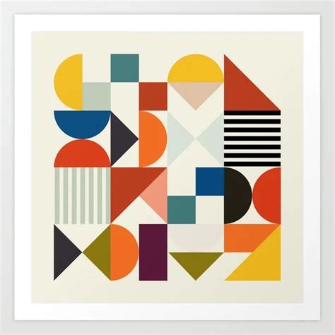 Pin On Graphic Design Inspiration Geometric Art Prints Geometric Art Shape Art