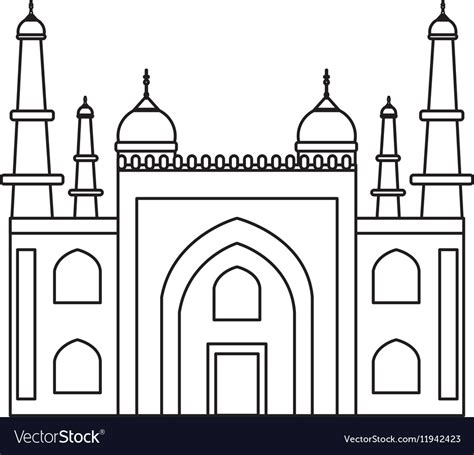 Mysore palace india Royalty Free Vector Image - VectorStock