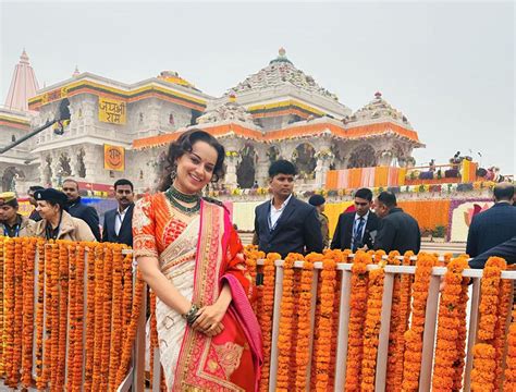 Kangana Ranaut Shares Images From Ayodhya S Ram Temple Ahead Of Mega