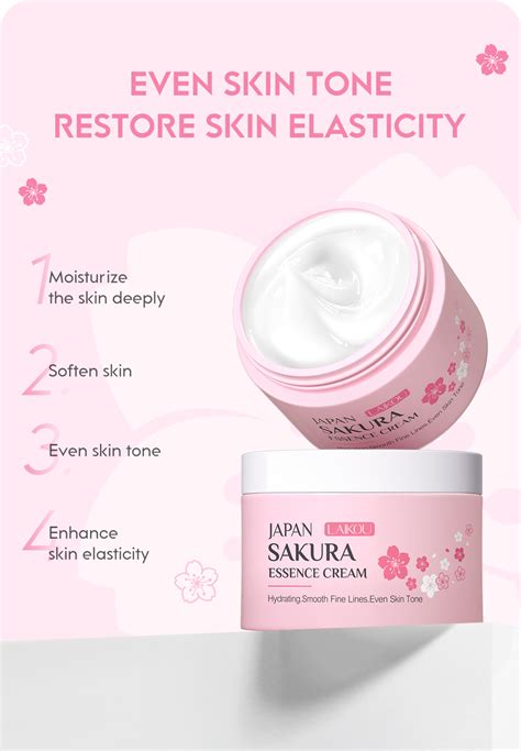 Laikou Sakura Skin Care Set Cherry Blossoms Serum Hidratante Anti Rugas