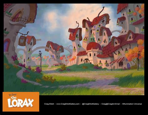 Artstation The Lorax Animated Film Village