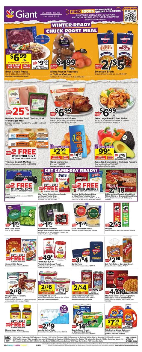Giant Food Weekly Ad (1/23/26 - 1/29/26) >> Next Week Deals