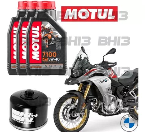 Kit Troca Óleo Bmw F 850 Gs Motul 7100 5w40 Filtro K n 160