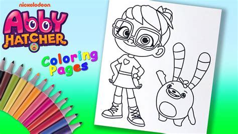 How To Coloring Hatcher And Bozzly From Abby Hatcher Coloring Pages