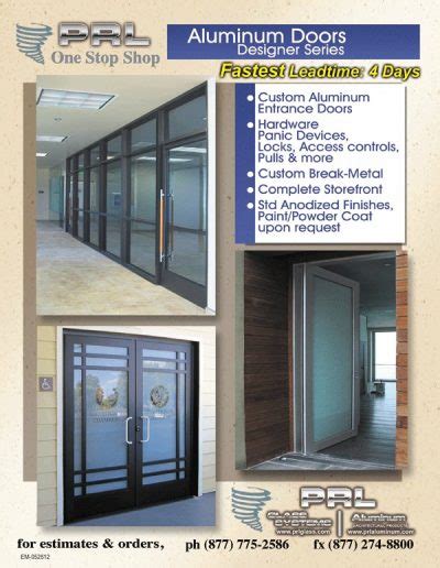 Aluminum Storefront Systems Manufacturing Doors And Storefronts