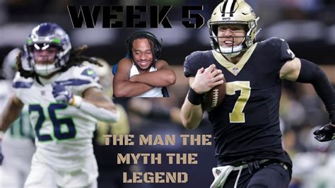 Seattle Seahawks Vs New Orleans Saints 2022 Week 5 Game Highlights