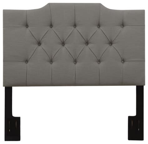 Accentrics Home Hanover Tufted Full Queen Headboard With Grey Ds D014