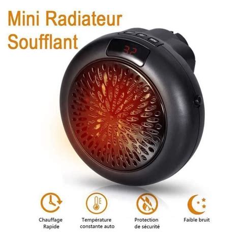 Radiateur Soufflant Electrique Puice W Mini Chauffage Portable