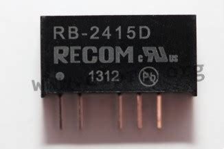 Recom Dc Dc Converters W Sil Housing Rb Series Elpro Elektronik