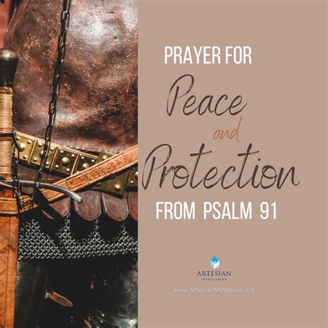 Cover Prayer For Peace And Protection From Psalm 91 Artesian Ministries