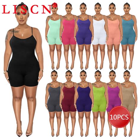 10pcs Bulk Items Wholesale Lots Rompers For Women Summer 2023 Y2k Sexy