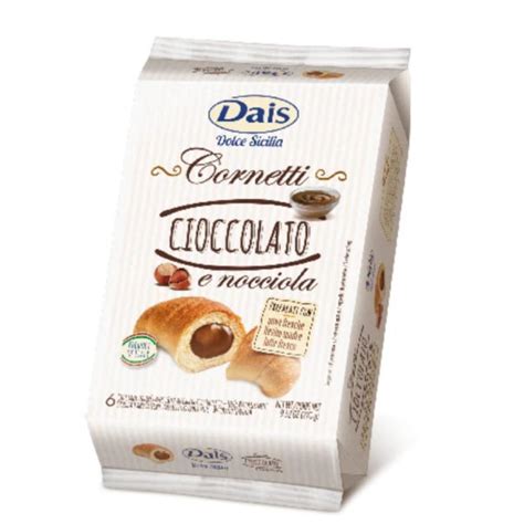 Dais Cornetti Al Cioccolato E Nocciola Gr Italienische Spezialit Ten