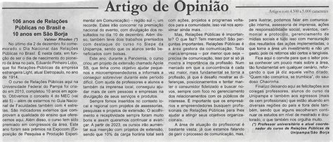 Artigo De Opini O Estrutura E Principais Caracter Sticas Do G Nero