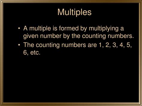 Ppt Multiples And Factors Powerpoint Presentation Free Download Id9555523