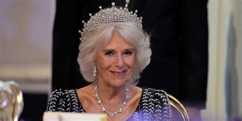 Queen Camilla Wears One Of Queen Elizabeths Favorite Tiaras See Photos