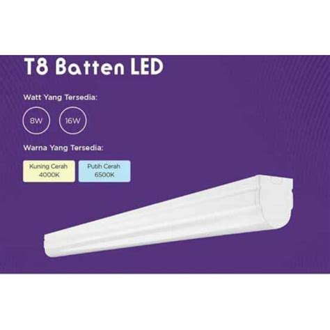 Jual Lampu Batten Tl Led T8 Ecolink 16 Watt Komplit Set Kap Lampu 120cm Shopee Indonesia