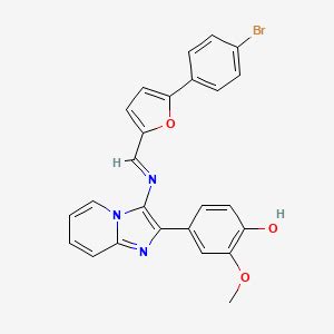 4 3 5 4 Bromophenyl 2 Furyl Methylene Amino Imidazo 1 2 A Pyridin