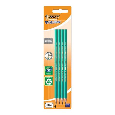 Bic Evolution Pack De Lapices De Grafito Hexagonal Mina Hb