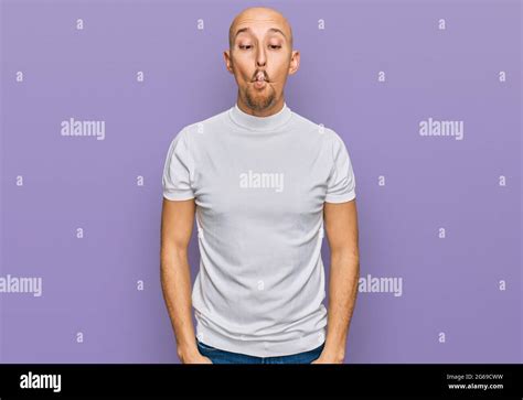 Bald Man Making Funny Face Hi Res Stock Photography And Images Alamy