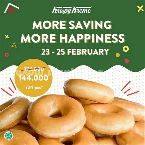 Promo KRISPY KREME Harga Spesial 2 LUSIN DOUGHNUTS Cuma Rp 144rb