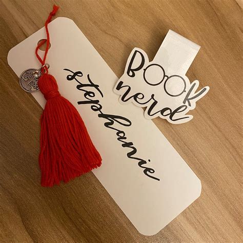 Personalized Bookmark Customized Bookmark Tassel Bookmark Etsy