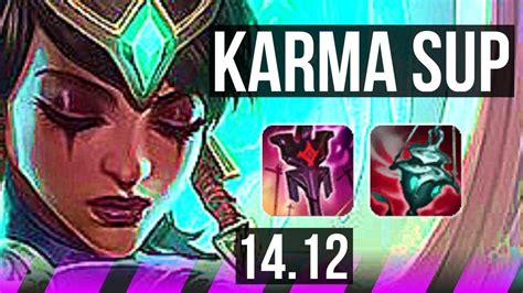 KARMA Seraphine Vs LEONA Ezreal SUP Rank 2 Karma 27k DMG