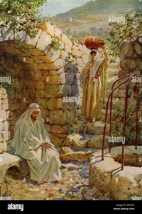 Woman At The Well With Jesus