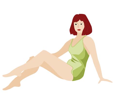 Woman Laying On The Beach In A Matching Bikini 27996946 Vector Art At Vecteezy