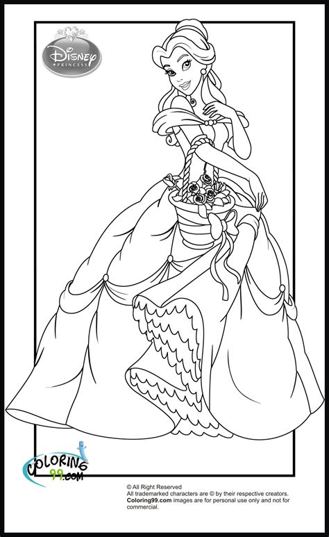 Disney Princess Belle Coloring Pages 980×1600 Pixels Disney