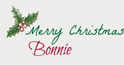 Bonnies Blessings Merry Christmas From Bonnie