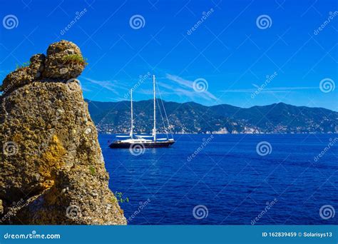 The Beach of Santa Margherita Ligure Stock Image - Image of destination ...