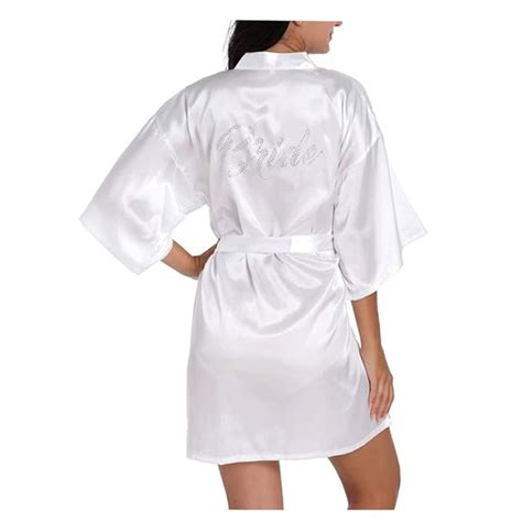 Morbuy Kimono Mujer Batas Camisón de la Boda para el camisón Nupcial