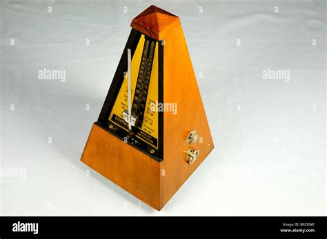 An Old Fashion Wooden Metronome Stock Photo Alamy