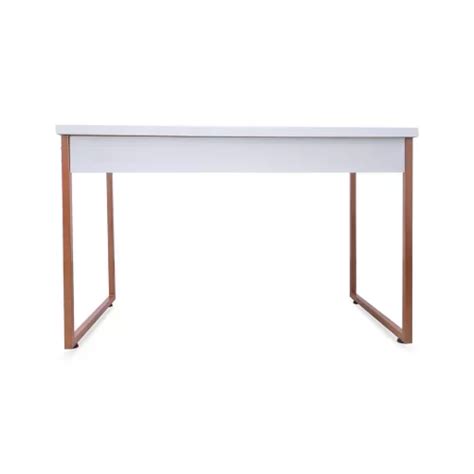 Mesa de Escritório Office Estilo Industrial Jd Bella Arte Branco