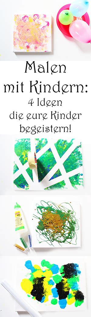 4 Ideen Zum Malen Mit Kindern Auf Leinwand Video — Mama Kreativ