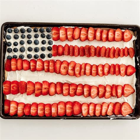 Patriotic Fruit Pizza Easy Recipe Home And Kind