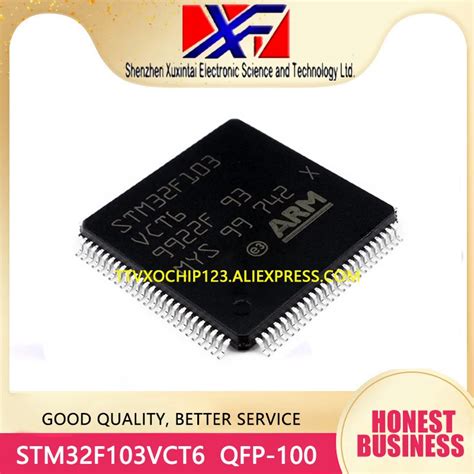 10pcslot Stm32f103vct6 Stm32f103vct6tr Stm32f103 Arm Microcontrollers