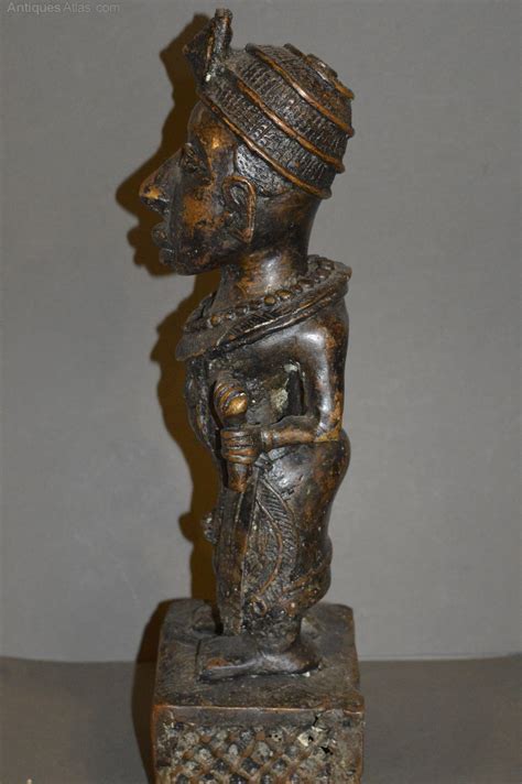 Antiques Atlas Large African Benin Bronze Tribal Statue C1950