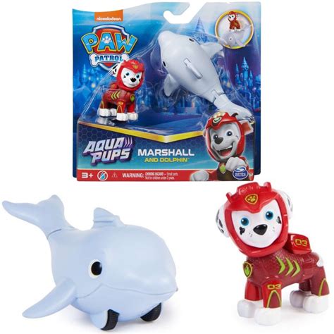 Psi Patrol Zestaw Aqua Pups Figurka Marshall I Delfin Spin Master